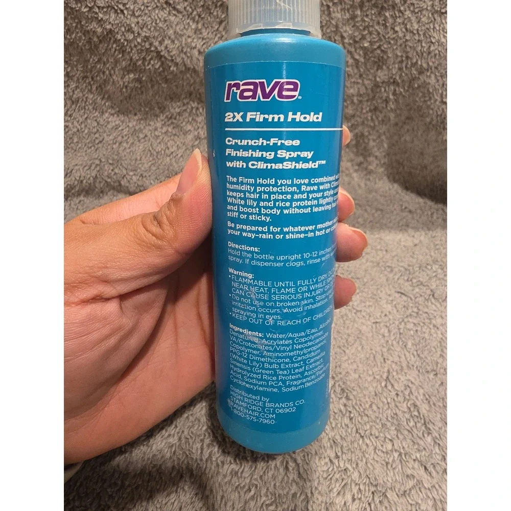 Rave 2x firm hairspray scented 4 fl‎ oz bottle